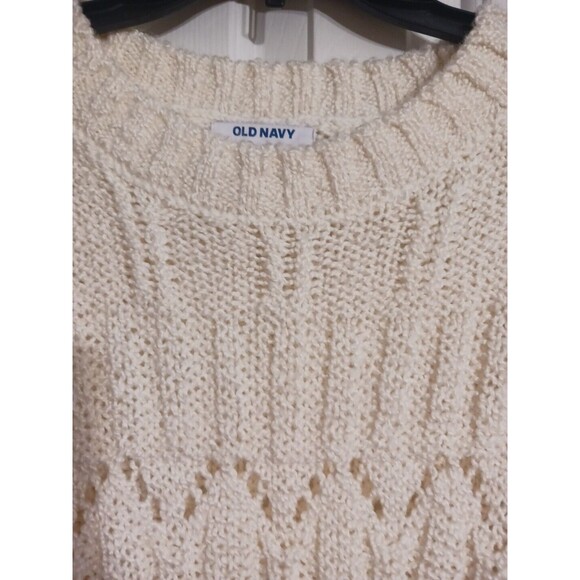 NWT Women's Old Navy Textured Fringe Pullover Sweater Size XS - N6 - Picture 2 of 7